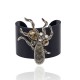 Pulseira Camila Klein Onda do Tirreno Preto Prata Velho