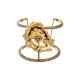 Pulseira Monica Di Creddo Papoula Bracelete Ouro Vintage