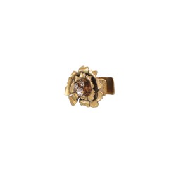 Brinco Monica Di Creddo Papoula Piercing Ouro Vintage