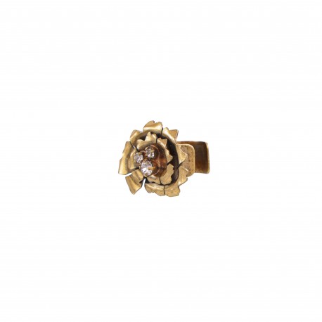 Brinco Monica Di Creddo Papoula Piercing Ouro Vintage