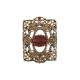 Broche Monica Di Creddo Maria Antonieta Cristais Ouro Vintage