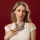 Anel Camila Klein Riviera Cristal Prata Velho