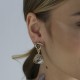 Brinco Estela Geromini Isla Design Ouro