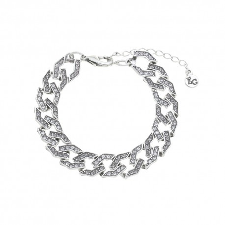 Pulseira Estela Geromini Catene Geométrica Prata