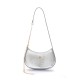 Bolsa Isla Forever Shoulder Bag Max Croco Caviar Prata