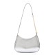 Bolsa Isla Forever Shoulder Bag Max Croco Caviar Prata