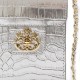 Bolsa Isla Pouch Anne Tampa New Croco Prata