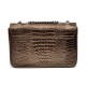 Bolsa Isla Anne Jumbo Couro Natural Croco Bronze