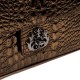Bolsa Isla Anne Jumbo Couro Natural Croco Bronze
