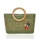 Bolsa Camila Klein Limone Di Sorrento Palha Trabalhada Verde