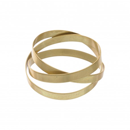 Pulseira Luiza Rogi Una Metal Entrelaçado Ouro Envelhecido
