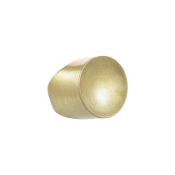 Anel Luiza Rogi Una Redondo Metal Ouro Envelhecido