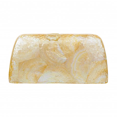 Bolsa Empório MP Clutch Madrepérola Yellow Gold