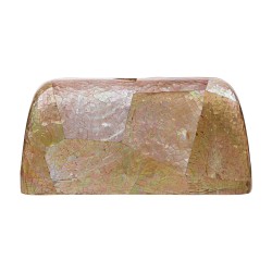Bolsa Maria Chic Acessórios MP Clutch Madrepérola Dourada