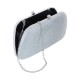 Bolsa Maria Chic Acessórios Clutch Cristais Prata