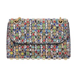 Bolsa Maria Chic Acessórios Cristais Coloridos