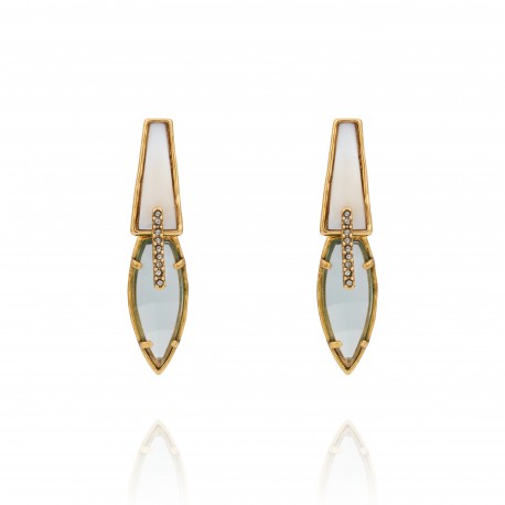 Brinco Camila Klein Limone Di Sorrento Longo Ouro Velho