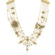 Colar Claudia Arbex Star Harley Maxi Pérolas Ouro Vintage
