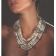 Colar Claudia Arbex Star Harley Maxi Pérolas Ouro Vintage