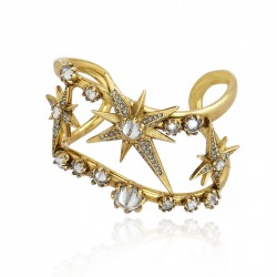 Pulseira Claudia Arbex Star Harley Bracelete Ouro Vintage
