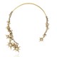 Colar Claudia Arbex Star Harley Choker Aro Ouro Vintage