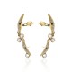 Brinco Claudia Arbex Star Harley Ear Cuff Ouro Vintage