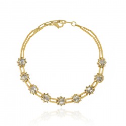 Colar Claudia Arbex Star Harley Choker Ouro Vintage