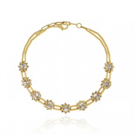 Colar Claudia Arbex Star Harley Choker Ouro Vintage