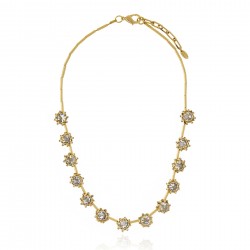 Colar Claudia Arbex Star Harley Curto Ouro Vintage
