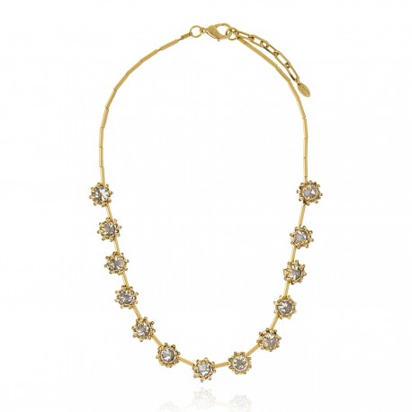 Colar Claudia Arbex Star Harley Curto Ouro Vintage