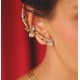 Brinco Claudia Arbex Star Harley Ear Cuff Ouro Vintage
