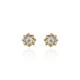 Brinco Claudia Abex Star Harley Cristais Ouro Vintage