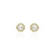 Brinco Claudia Abex Star Harley Cristal Ouro Vintage