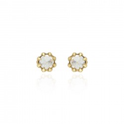 Brinco Claudia Abex Star Harley Cristal Ouro Vintage
