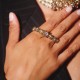 Anel Claudia Arbex Star Harley Duplo Ouro Vintage