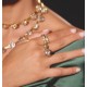 Anel Claudia Arbex Star Harley Kit Ouro Vintage