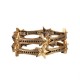Pulseira Claudia Arbex Star Harley Kit Cristais Metal Ouro Vintage