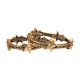 Pulseira Claudia Arbex Star Harley Kit Cristais Metal Ouro Vintage