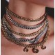 Colar Claudia Arbex Rock Lovers Cristais Ouro Vintage