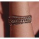 Pulseira Claudia Arbex Rock Lovers Bracelete Ouro Vintage