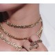Anel Claudia Arbex Rock Lovers Elos Cristais Ouro Vintage