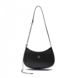 Bolsa Isla Forever Shoulder Bag Max Croco Caviar Preta Onix
