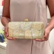 Bolsa Empório MP Clutch Madrepérola Yellow Gold