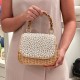 Bolsa Empório MP Rattan Pérolas Natural