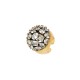Anel Hector Albertazzi Brisa Maxi Zircônia Ouro Vintage