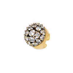 Anel Hector Albertazzi Brisa Maxi Zircônia Ouro Vintage