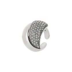 Anel Hector Albertazzi Brisa Bold Cristais Prata Boho