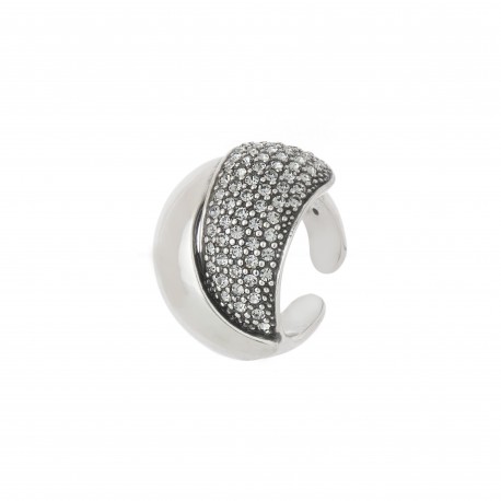 Anel Hector Albertazzi Brisa Bold Cristais Prata Boho