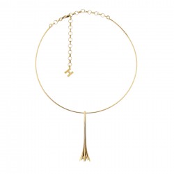 Colar Hector Albertazzi Lumiere Curto Ouro Vintage