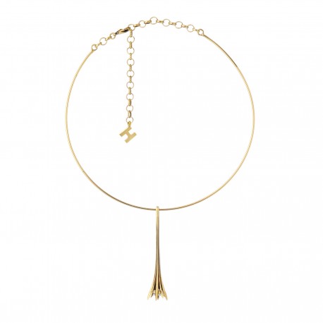 Colar Hector Albertazzi Lumiere Curto Ouro Vintage